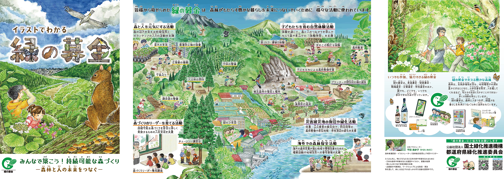 イラストでわかる緑の募金