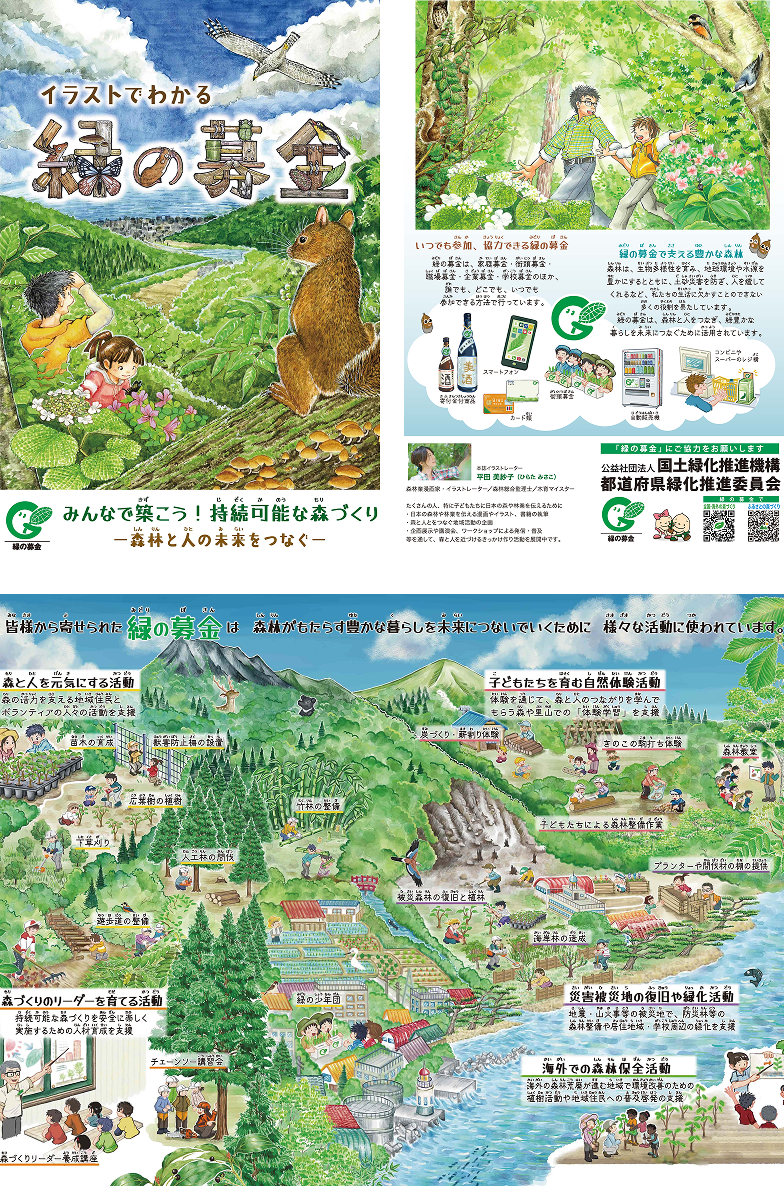 イラストでわかる緑の募金