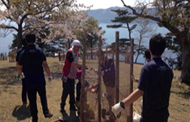 No.71 金華山での防鹿柵の設置